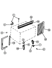 Windows Mounting Parts parts for Kenmore Air Conditioner 253.8791462 (2538791462, 253 8791462) from AppliancePartsPros.com