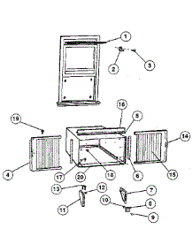 Window Mounting parts for Kenmore Air Conditioner 253.8791832 (2538791832, 253 8791832) from AppliancePartsPros.com