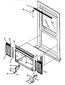 Window Mounting Kit parts for Kenmore Air Conditioner 253.8791833 (2538791833, 253 8791833) from AppliancePartsPros.com
