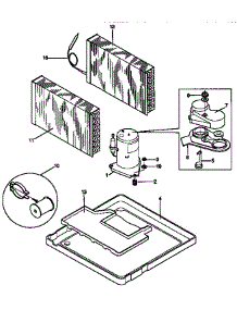 Compressor Parts parts for Kenmore Air Conditioner 253.8791833 (2538791833, 253 8791833) from AppliancePartsPros.com