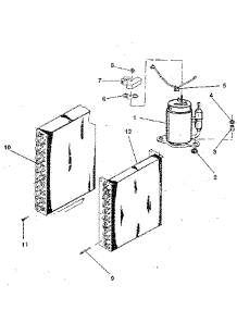 Evaporator parts for Kenmore Air Conditioner 253.8794110 (2538794110, 253 8794110) from AppliancePartsPros.com