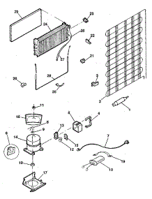 Unit parts for Kenmore Refrigerator 253.8795220 (2538795220, 253 8795220) from AppliancePartsPros.com