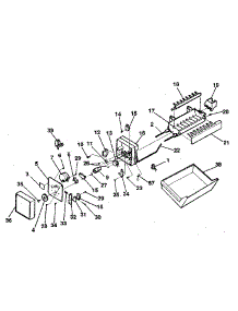 Ice Maker parts for Kenmore Refrigerator 253.8796263 (2538796263, 253 8796263) from AppliancePartsPros.com