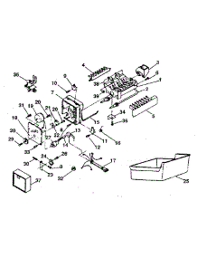 Ice Maker parts for Kenmore Refrigerator 253.8796281 (2538796281, 253 8796281) from AppliancePartsPros.com