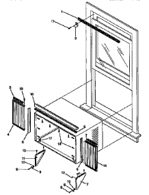 Window Mounting Kit parts for Kenmore Heat Pump System 253.87981833 (25387981833, 253 87981833) from AppliancePartsPros.com