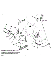 Unit parts for Kenmore Freezer 253.9103011 (2539103011, 253 9103011) from AppliancePartsPros.com