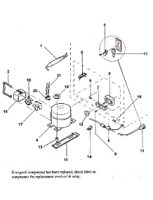 Unit parts for Kenmore Freezer 253.9103281 (2539103281, 253 9103281) from AppliancePartsPros.com