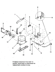 Unit parts for Kenmore Freezer 253.9103310 (2539103310, 253 9103310) from AppliancePartsPros.com