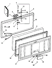 Lid parts for Kenmore Freezer 253.9103311 (2539103311, 253 9103311) from AppliancePartsPros.com