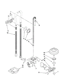 Fill, Drain And Overfill Parts parts for Kenmore Dishwasher 665.13412K701 (66513412K701, 665 13412K701) from AppliancePartsPros.com