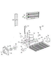 Unit parts for Kenmore Refrigerator 363.9715611 (3639715611, 363 9715611) from AppliancePartsPros.com