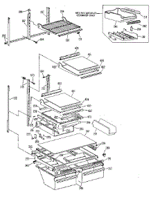 Shelf parts for Kenmore Refrigerator 363.9715683 (3639715683, 363 9715683) from AppliancePartsPros.com