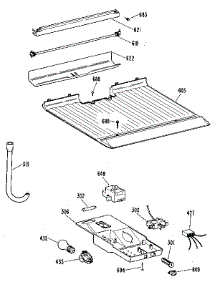 Freezer Floor & Control parts for Kenmore Refrigerator 363.9716584 (3639716584, 363 9716584) from AppliancePartsPros.com