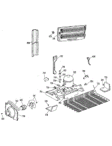 Unit parts for Kenmore Refrigerator 363.9719611 (3639719611, 363 9719611) from AppliancePartsPros.com