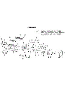 Icemaker parts for Kenmore Refrigerator 363.9719615 (3639719615, 363 9719615) from AppliancePartsPros.com