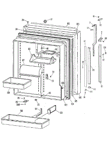 Fresh Food Door parts for Kenmore Refrigerator 363.9719684 (3639719684, 363 9719684) from AppliancePartsPros.com