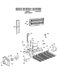 Unit parts for Kenmore Refrigerator 363.9719685 (3639719685, 363 9719685) from AppliancePartsPros.com