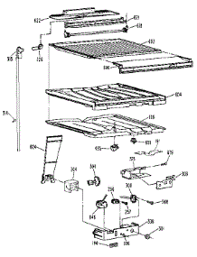 Compartment Separator parts for Kenmore Refrigerator 363.9724783 (3639724783, 363 9724783) from AppliancePartsPros.com