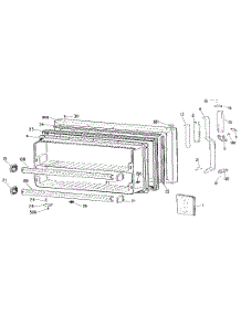 Freezer Door parts for Kenmore Refrigerator 363.9724785 (3639724785, 363 9724785) from AppliancePartsPros.com