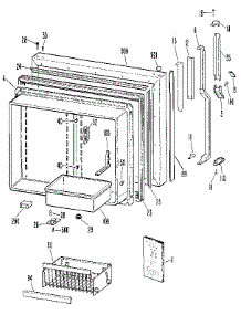 Freezer Door parts for Kenmore Refrigerator 363.9725853 (3639725853, 363 9725853) from AppliancePartsPros.com
