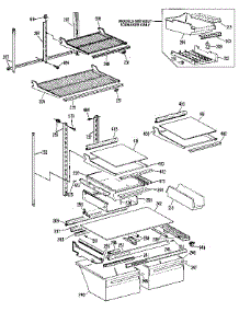 Shelf parts for Kenmore Refrigerator 363.9725853 (3639725853, 363 9725853) from AppliancePartsPros.com