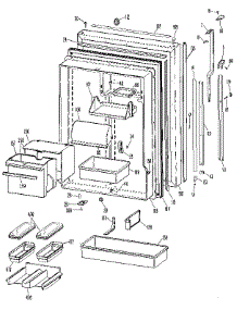 Fresh Food Door parts for Kenmore Refrigerator 363.9725853 (3639725853, 363 9725853) from AppliancePartsPros.com