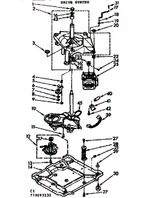 Drive System parts for Kenmore Washer 110.74690430 (11074690430, 110 74690430) from AppliancePartsPros.com