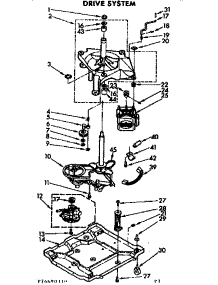 Drive System parts for Kenmore Washer 110.74690610 (11074690610, 110 74690610) from AppliancePartsPros.com