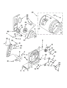 Bulkhead Parts parts for Kenmore Dryer 110.74742400 (11074742400, 110 74742400) from AppliancePartsPros.com
