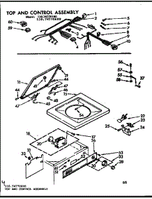 Top And Control Assembly parts for Kenmore Washer 110.74770600 (11074770600, 110 74770600) from AppliancePartsPros.com