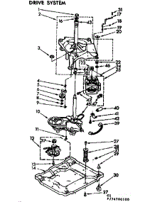 Drive System parts for Kenmore Washer 110.74790600 (11074790600, 110 74790600) from AppliancePartsPros.com