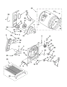 Bulkhead And Optional Parts (Not Included) parts for Kenmore Dryer 110.74832400 (11074832400, 110 74832400) from AppliancePartsPros.com