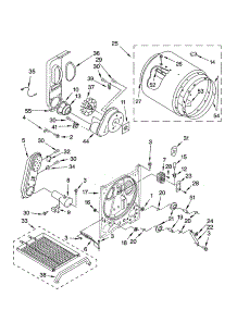 Bulkhead Parts parts for Kenmore Dryer 110.74842400 (11074842400, 110 74842400) from AppliancePartsPros.com