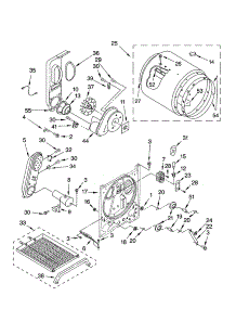 Bulkhead Parts And Optional Parts (Not Included) parts for Kenmore Dryer 110.74854400 (11074854400, 110 74854400) from AppliancePartsPros.com