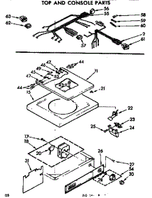 Top And Console Parts parts for Kenmore Washer 110.74863100 (11074863100, 110 74863100) from AppliancePartsPros.com
