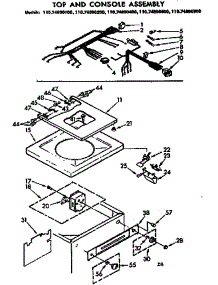 Top And Console Assembly parts for Kenmore Washer 110.74890600 (11074890600, 110 74890600) from AppliancePartsPros.com