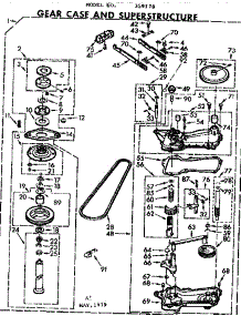 Gearcase / Transmission parts for Kenmore Washer 110.74891110 (11074891110, 110 74891110) from AppliancePartsPros.com