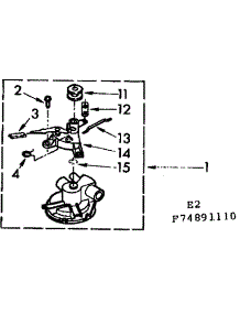 Water Pump Automatic Washer 3 Port Plastic parts for Kenmore Washer 110.74891410 (11074891410, 110 74891410) from AppliancePartsPros.com