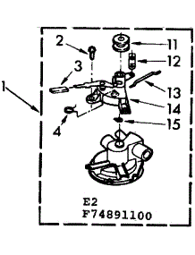 Water Pump 3 Post Plastic parts for Kenmore Washer 110.74891600 (11074891600, 110 74891600) from AppliancePartsPros.com