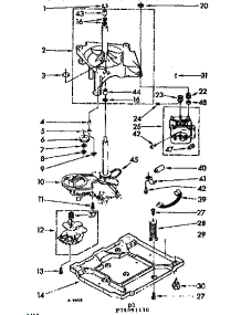 Drive Parts parts for Kenmore Washer 110.74891610 (11074891610, 110 74891610) from AppliancePartsPros.com