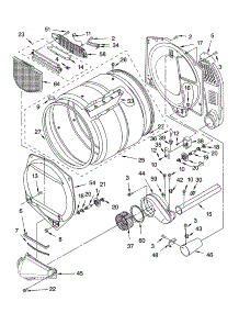 Bulkhead Parts parts for Kenmore Dryer 110.74892401 (11074892401, 110 74892401) from AppliancePartsPros.com