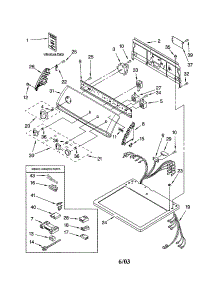 Top And Console parts for Kenmore Dryer 110.74954300 (11074954300, 110 74954300) from AppliancePartsPros.com