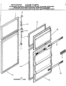 Door Parts parts for Kenmore Refrigerator 253.8612630 (2538612630, 253 8612630) from AppliancePartsPros.com