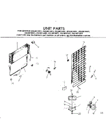 Unit Parts parts for Kenmore Refrigerator 253.8614401 (2538614401, 253 8614401) from AppliancePartsPros.com