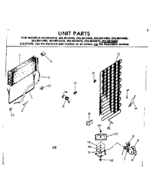 Unit Parts parts for Kenmore Refrigerator 253.8614420 (2538614420, 253 8614420) from AppliancePartsPros.com