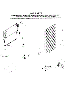 Unit Parts parts for Kenmore Refrigerator 253.8619011 (2538619011, 253 8619011) from AppliancePartsPros.com