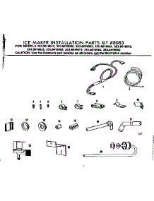 Ice Maker Installation parts for Kenmore Refrigerator 253.8619072 (2538619072, 253 8619072) from AppliancePartsPros.com