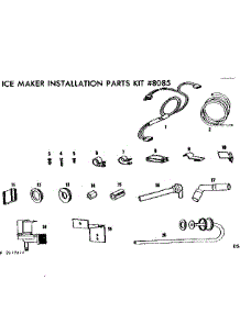 Ice Maker Inst Parts Kit parts for Kenmore Refrigerator 253.8619080 (2538619080, 253 8619080) from AppliancePartsPros.com