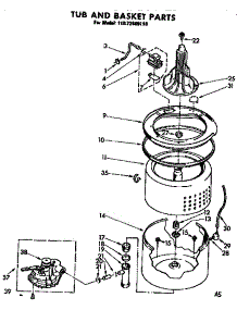 Tub And Basket Parts parts for Kenmore Washer 110.72409610 (11072409610, 110 72409610) from AppliancePartsPros.com