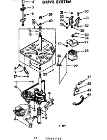 Drive System parts for Kenmore Washer 110.72421110 (11072421110, 110 72421110) from AppliancePartsPros.com